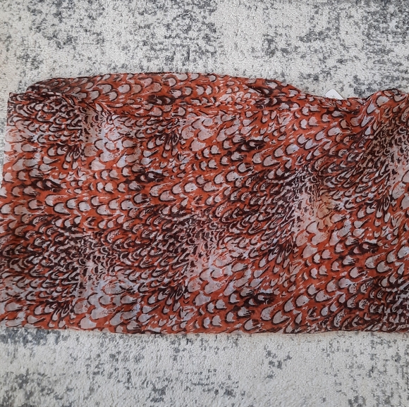 Charming Charlie Large Infinity Scarf Spring Summer Gold Thread - Picture 12 of 13